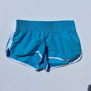 🔥4/$25 XHILIRATION BLUE & WHITE WOMENS ATHLETIC SHORTS, SIZE MEDIUM
